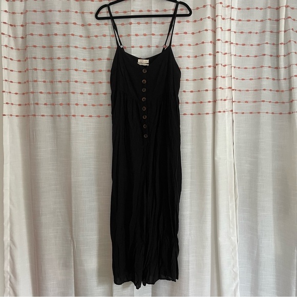 UO Tootsie Button-Down Cropped Jumpsuit - Picture 3 of 4